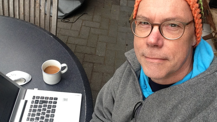 Der Autor bei der Arbeit